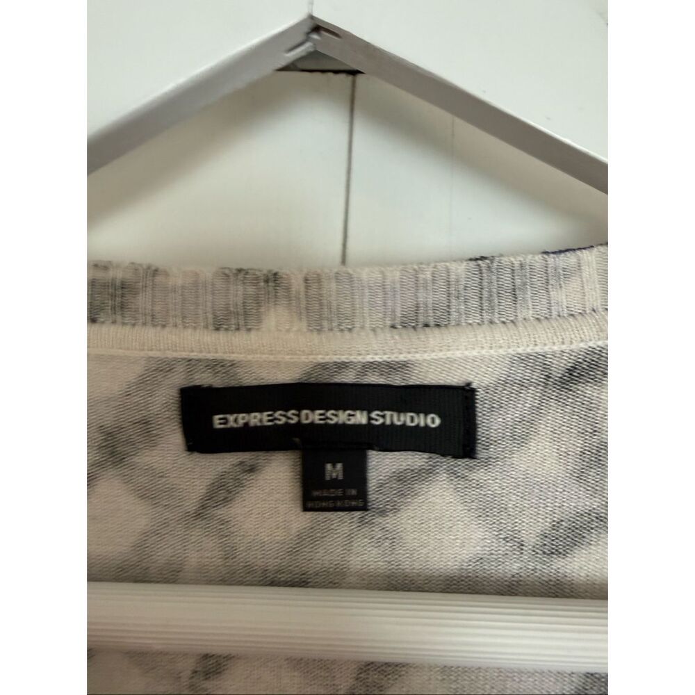 Express Design studio geometric abstract cardigan… - image 3